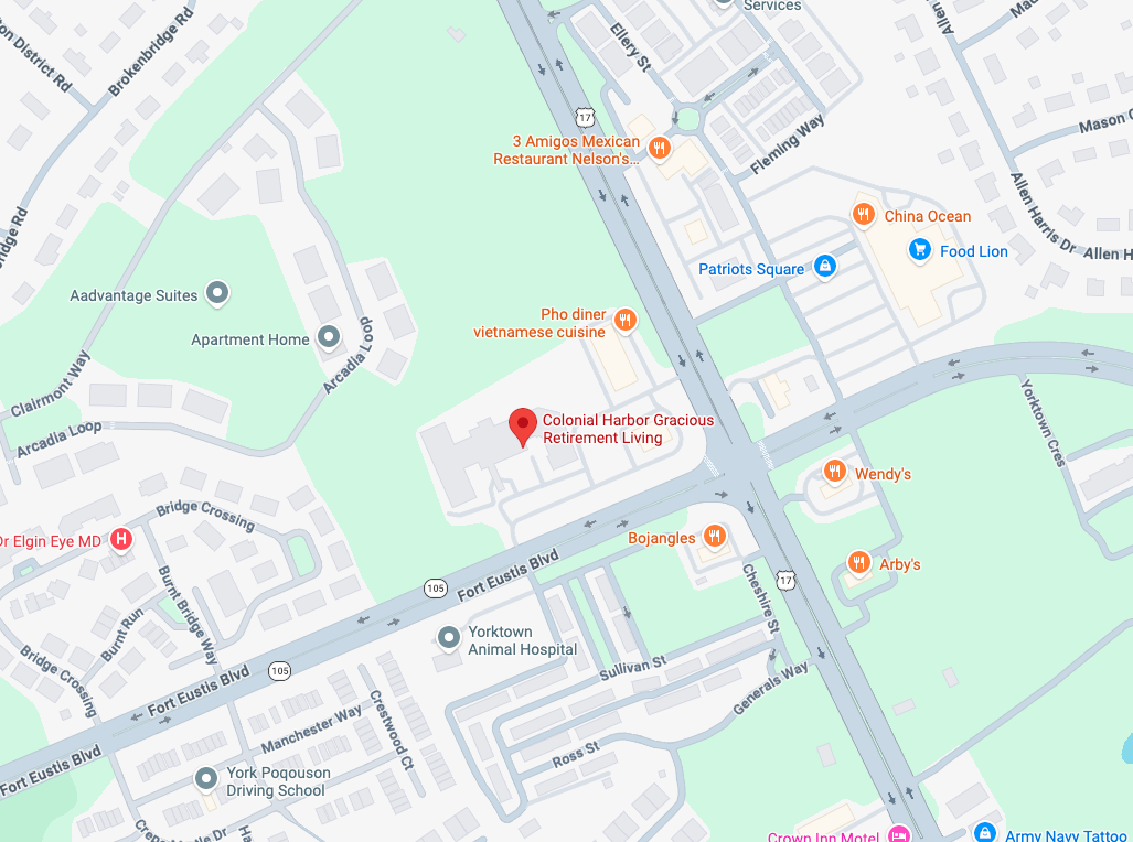 Map for Colonial Harbor
