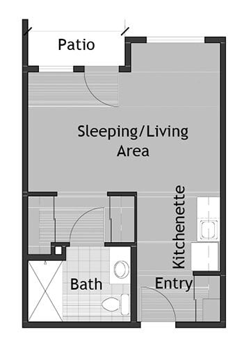 Studio Apartment floor plan layout